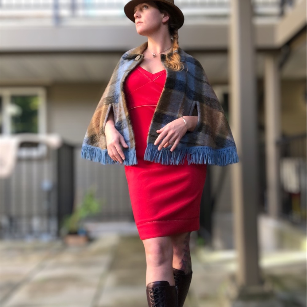 Karl Lagerfeld Hot Red fitted cocktail Dress